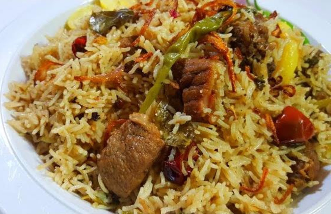 تهیه بریانی پاکستانی با گوشت گوسفندی